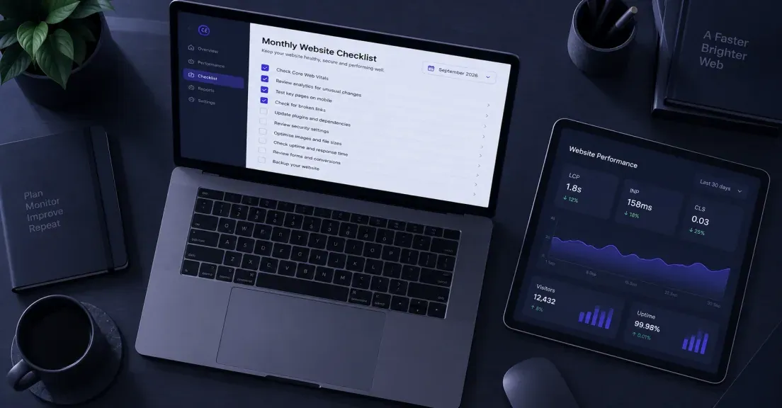 Website Performance Checklist — 10 Things to Check Every Month